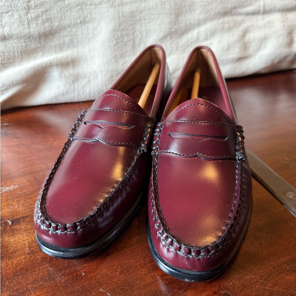 G.H. Bass & Co. Wine Leather Loafers